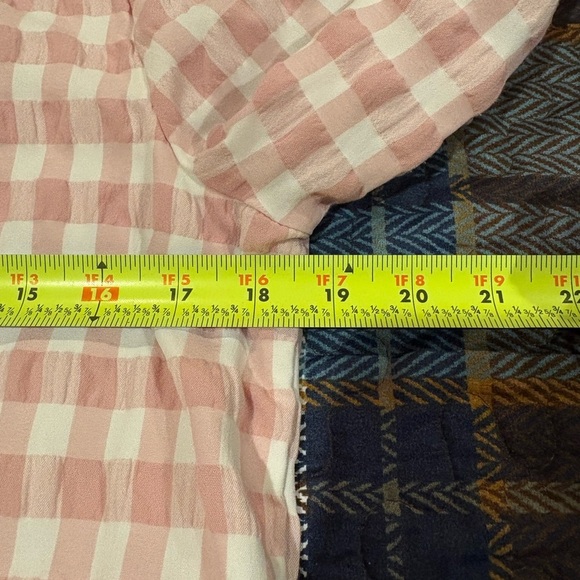 Urban Outfitters long-sleeve gingham dress, pink & white - Picture 6 of 11